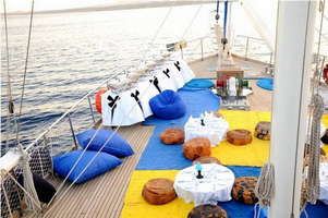 Sailing boat trip Sina Dream to Tiran Island