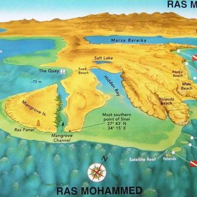 Ras Mohammed Map New