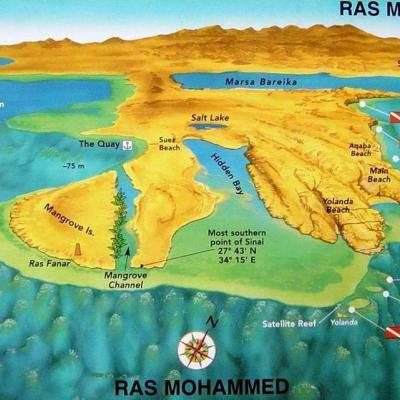 Ras Mohammed Map New